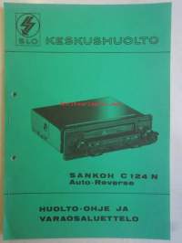 Sankoh C 124 N Auto-reverse -Huolto-ohje ja varaosaluettelo