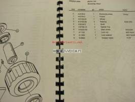 Keto-750 series 2000 harvester spare parts catalogue -varaosakirja