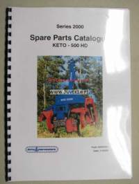 Keto-500 HD series 2000 harvester spare parts catalogue -varaosakirja