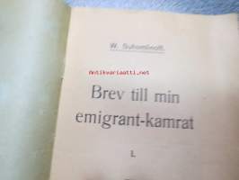 Brev till min emigrantkamrat I