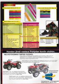 Euro Motor Center - Varaosa- ja tarvikekuvasto, moottorikelkat. 1998-99. Mainosesite
