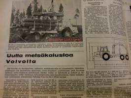 Koneviesti 1968 / 25. 11.12.1968. sis mm,Uutta metsäkalustoa Volvolta.Koneviestin sisältö 1968.TraktorikompressoritUudet Audit.Kokeilimme moottorisahoja.Welger