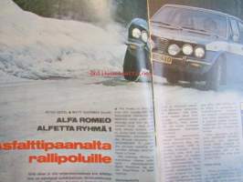 Vauhdin Maailma 1974 nr 5 -mm. East-African safari, Alfa Romeo Alfetta ryhmä 1 asfalttipaanalta rallipoluille, Keimolan karmea crossi, Päijänteen laulut XXXIX
