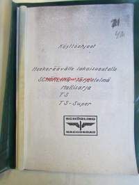 Schörling Waggonbau - Käyttöohjeet itsekerrävälle lakaisuautolle Schörling-järjestelmä Mallisarja TS ja TS-super