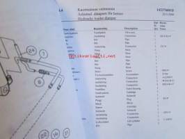 Wille 655c varaosaluettelo, reservdelskatalog, spare parts list, valmistenumerosta 119001 eteenpäin, tillverkningsnummer, production number