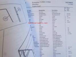 Wille 655c varaosaluettelo, reservdelskatalog, spare parts list, valmistenumerosta 119001 eteenpäin, tillverkningsnummer, production number
