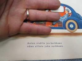 Auto - Kuva-Kirja Oy:n 1950-luvun todella nostalginen autoaiheinen kirja eri malleineen ja loruineen