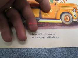 Auto - Kuva-Kirja Oy:n 1950-luvun todella nostalginen autoaiheinen kirja eri malleineen ja loruineen
