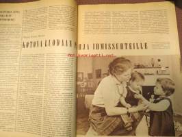 Kotiliesi 1961 nr 15 elokuu. Aiheina mm. Liejupohjan laiturin teko. Heteka. Meeri Rinne, Karjalohjan puhelinkeskuksen hoitaja,  vuonna -65. Pikkukuva ja lyhyt