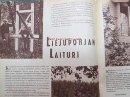 Kotiliesi 1961 nr 15 elokuu. Aiheina mm. Liejupohjan laiturin teko. Heteka. Meeri Rinne, Karjalohjan puhelinkeskuksen hoitaja,  vuonna -65. Pikkukuva ja lyhyt