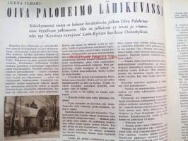 Suomen Kuvalehti 1954 nr 5   30.1.1954  Kansikuvassa Runebergin patsas (Runbergin syntymästä 150 vuotta vuonna 1954). Aiheita: Sao Paulo, 1954. Oiva Paloheimo