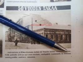 Suomen Kuvalehti 1954 nr 5   30.1.1954  Kansikuvassa Runebergin patsas (Runbergin syntymästä 150 vuotta vuonna 1954). Aiheita: Sao Paulo, 1954. Oiva Paloheimo