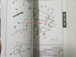 Johnson-Evinrude huolto 1993, 185, 200, 225 Models, final edition Parts catalog, katso tarkemmat malli merkinnät kuvasta.