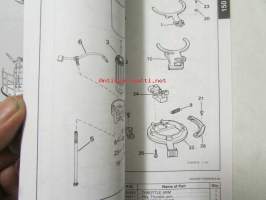 Johnson-Evinrude huolto 1993, 150 COMM Models, final edition Parts catalog, katso tarkemmat malli merkinnät kuvasta.