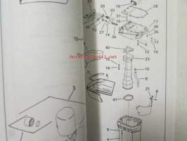 Johnson-Evinrude huolto 1993, 88, 90, 100, 115 65, 80JET, QUIET RIDER Models, final edition Parts catalog, katso tarkemmat malli merkinnät kuvasta.