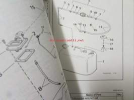 Johnson-Evinrude huolto 1993, 40, 45, 55 COMM Models, final edition Parts catalog, katso tarkemmat malli merkinnät kuvasta.