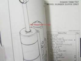 Johnson-Evinrude huolto 1993, 25D, 40, 50, 35JET Models, final edition Parts catalog, katso tarkemmat malli merkinnät kuvasta.