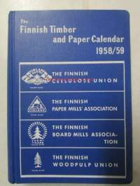 Finnish Timber and Paper Calendar 1958-59 -kalenteri / vuosikirja