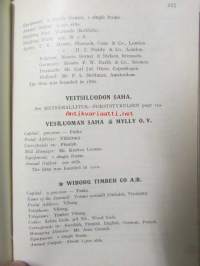 Finnish Timber and Paper Calendar 1930 -kalenteri / vuosikirja