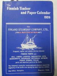 Finnish Timber and Paper Calendar 1926 -kalenteri / vuosikirja