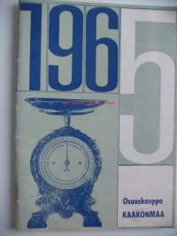 Osuuskauppa Kaakonmaa  Parikkala, toiminta- ja tilikertomus vuodelta 1965