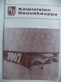 Kaipiaisten Osuuskauppa Kaipiainen , toimintakertomus vuodelta 1967