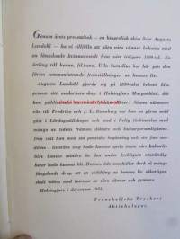 Augusta Lundahl -En kulturhistorisk skiss