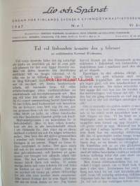 Liv och Spänst - Utgiven Finlads Svenska kvinnogymgymnastikförbund v. 1946-47