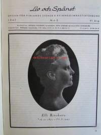 Liv och Spänst - Utgiven Finlads Svenska kvinnogymgymnastikförbund v. 1946-47