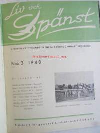 Liv och Spänst - Utgiven Finlads Svenska kvinnogymgymnastikförbund v. 1948-49