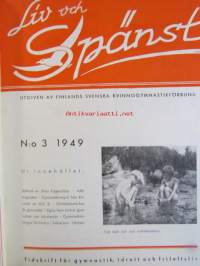 Liv och Spänst - Utgiven Finlads Svenska kvinnogymgymnastikförbund v. 1948-49