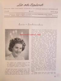 Liv och Spänst - Utgiven Finlads Svenska kvinnogymgymnastikförbund v. 1948-49