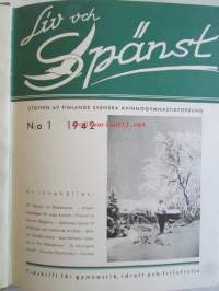 Liv och Spänst - Utgiven Finlads Svenska kvinnogymgymnastikförbund v. 1942-43
