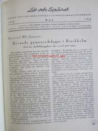 Liv och Spänst - Utgiven Finlads Svenska kvinnogymgymnastikförbund v. 1942-43