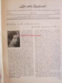 Liv och Spänst - Utgiven Finlads Svenska kvinnogymgymnastikförbund v. 1942-43