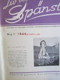 Liv och Spänst - Utgiven Finlads Svenska kvinnogymgymnastikförbund v. 1944-45