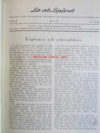 Liv och Spänst - Utgiven Finlads Svenska kvinnogymgymnastikförbund v. 1944-45