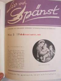 Liv och Spänst - Utgiven Finlads Svenska kvinnogymgymnastikförbund v. 1944-45