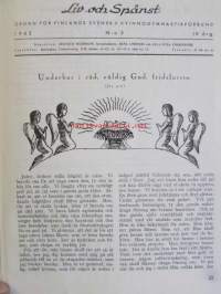 Liv och Spänst - Utgiven Finlads Svenska kvinnogymgymnastikförbund v. 1944-45
