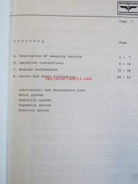 Schönling Betriebsanleitung Operating instructions for Sweeping vehicle Schönling system Type &quot;TSZ&quot; -käyttöohjekirja -katso tarkennetut mallimerkinnät kuvasta.