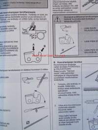 Husqvarna 346XP/351 moottorisaha -käyttöohje, katso kuvasta mallinumerot tarkemmin