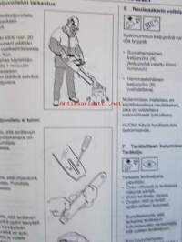 Husqvarna 346XP/351 moottorisaha -käyttöohje, katso kuvasta mallinumerot tarkemmin