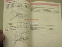 Honda GXV120 / 160 owner´s manual -käyttöohjekirja