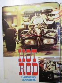 Vauhdin Maailma 1974 nr 4 -mm. Hot Rod, Skoda 120 S Rallye perinteitä perinteitä, Risto ja Ilkka Kivimäki, Hesketh Racingin hurja joukko, Lahden moottori- ja