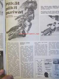 Vauhdin Maailma 1974 nr 4 -mm. Hot Rod, Skoda 120 S Rallye perinteitä perinteitä, Risto ja Ilkka Kivimäki, Hesketh Racingin hurja joukko, Lahden moottori- ja