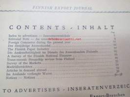 Finnish Export Journal 1921 nr 1 (vuoden ainut ilmestynyt kappale, 1922 nrot 1-4, kaikki ilmestyneet)