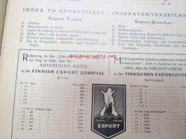 Finnish Export Journal 1921 nr 1 (vuoden ainut ilmestynyt kappale, 1922 nrot 1-4, kaikki ilmestyneet)