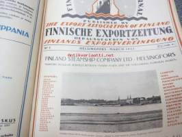 Finnish Export Journal 1921 nr 1 (vuoden ainut ilmestynyt kappale, 1922 nrot 1-4, kaikki ilmestyneet)