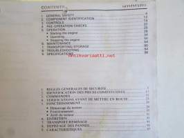 Honda Power Carrier HP400, Owner&#039;s manual - Käyttöohjeet (kopioitu A4)