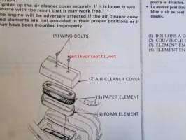 Honda Power Carrier HP400, Owner&#039;s manual - Käyttöohjeet (kopioitu A4)